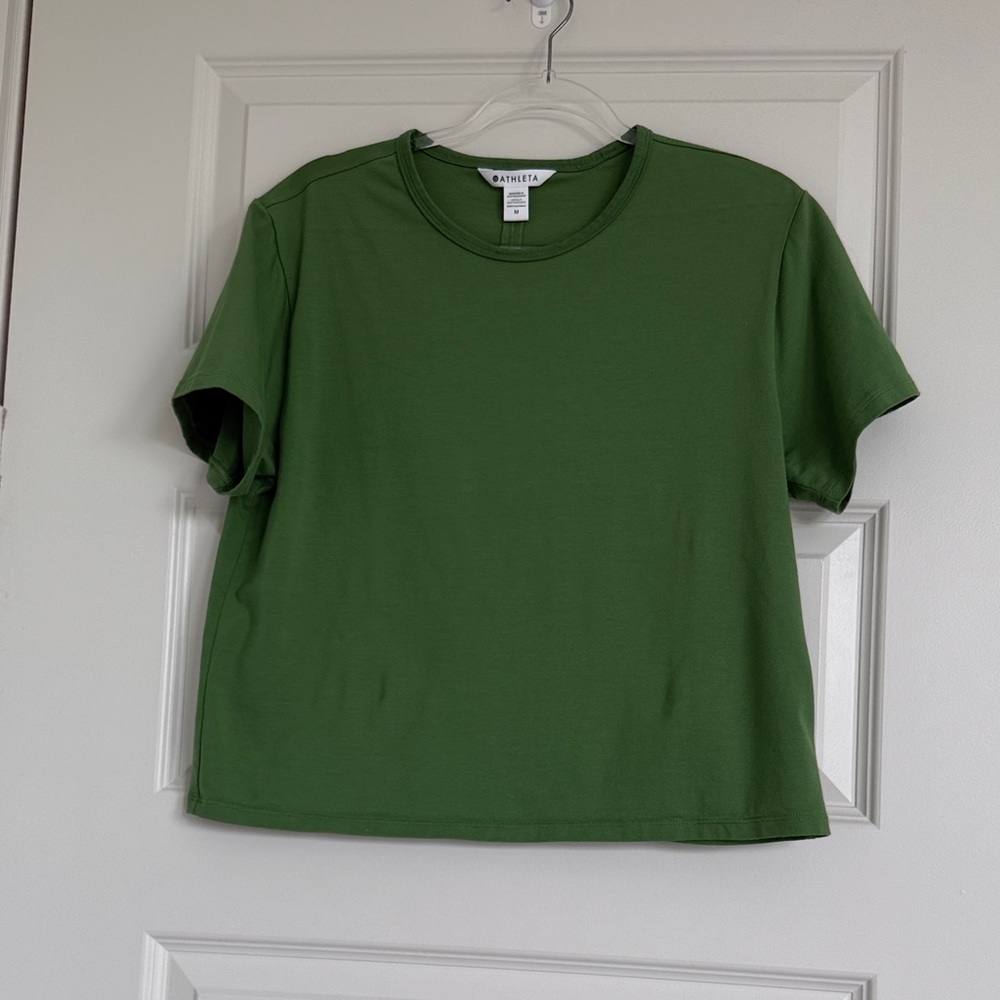 Athleta Short Sleeve Essential Apple Green TShirt